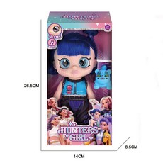 틴다샵 헌트릭스인형 케이팝데몬헌터스 케데헌 굿즈, 봉투 포장, 1개, 10인치 블루 헤어 조이