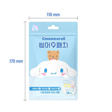 아텍스 시나모롤 산리오 캐릭터 썸머향패치 18p, 혼합색상, 3개