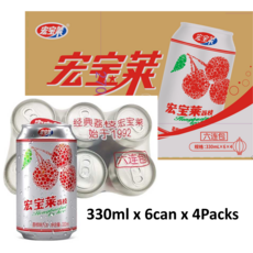 중국식품 홍보라이 리즈 리치향 탄산음료, 24개, 330ml