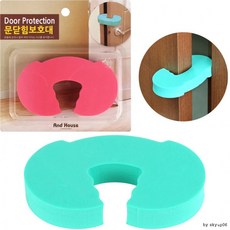 국산 EVA 문닫힘 보호대 (녹색) 소음방지 끼임방지, 3개