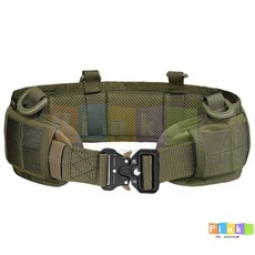 戶外運動懸掛式腰封真人C術腰封腰帶，加寬帆布材質，舒適支撐，解放雙手，戶外運動首選, 軍綠色腰封+腰帶,80cm, 1個