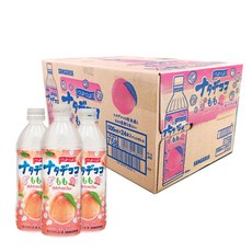 산가리아 쯔부쯔부 나타데코코 음료 복숭아맛, 24개, 500ml