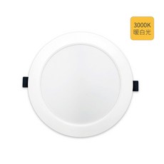 木林森 LED超薄型崁燈 15W 戰鬥款 全電壓 CNS認證, 1個, 3000K 暖白光