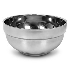 퀸센스 이중 스텐 국그릇 12cm 식당 업소용 대접, 1개