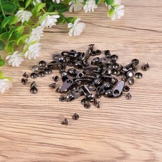 리벳이 안전 캠프 수리용 버클 하이킹 20 세트 단추 신발 부츠 피팅 수리 블랙 있는 등반, Bla, M, 1개