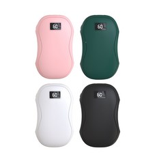 迷你LED顯示暖手寶 智能恆溫快速加熱 便攜式電暖器, 黑色, WE01-BK