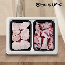 [농협횡성한우] 사골 1팩 + 소뼈 1kg 총1.7kg, 1세트