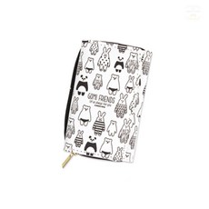 끈이스토어 3단 지갑 화이트블랙 예쁜지갑 키즈지갑