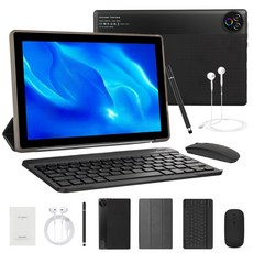Higrace KB1001L 태블릿 PC 10.1인치 태블릿 20G+64G 안드로이드15, 블랙, 64GB, Wi-Fi