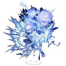 헌터x헌터 아크릴 스탠드 피규어 곤 킬루아 크라피카 히소카 굿즈, 10cm 킬루아 번개