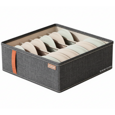 루비홈 26년형 프리미엄 린넨 속옷 양말 정리함, 다크그레이