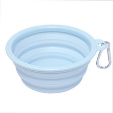 럽럽펫 반려동물 휴대용 접이식 키링 외출 산책 캠핑 필수템, B 하늘하늘 연하늘