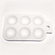 미니6칸사각파레트 10개/ 어린이 초등 중고등 수채화그리기 미술수업준비물 학생화방용품
