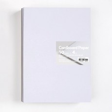 PaperPhant 하드보드지 (두껍고 단단한 종이) cardboard paper 화이트, 4절 10매