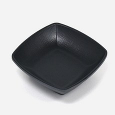 깊은 사각찬기 사각그릇 반찬용기 반찬그릇, 깊은사각찬기 체크(흑) DS-7764
