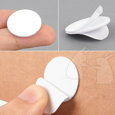 썬코 강력 장난감 강력고정 동그란 조각 자동차 원형 양면테이프 10P, 20mm