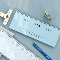 위클리 플래너 스터디 다이어리 체크리스트, 1개, 블루