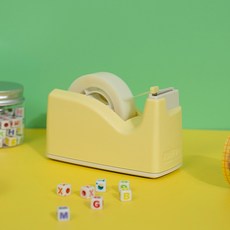 잘잘리오 미니 자동 안전 어린이 테이프 디스펜서 레인보우, 옐로우, 1개