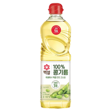 백설 콩기름, 500ml, 8개