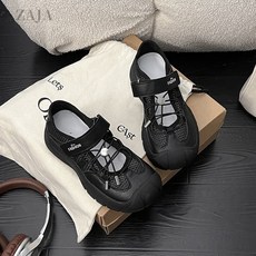 ZAJA 여성 여름 스포츠 샌들 트레킹 벨크로 편한 트레킹 캠핑 신발