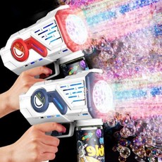 자동 비눗방울 버블건 비누방울 놀이 총 머신 물놀이, 레드