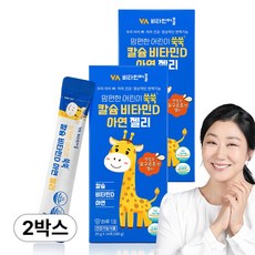 비타민마을 맘편한 어린이 쑥쑥 칼슘 비타민D 아연 젤리 14p, 280g, 2개