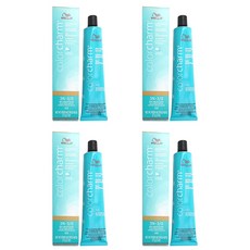 웰라 컬러참 반영구 헤어컬러 57g, 4개, DarkNaturalBrown