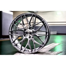 FK鋁圈 18吋 5/114.3 FF56 銀底髮線車面精油 鋁圈, 1個