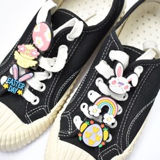 러블리핑크토끼여학생 신발 포인트케릭터운동화 슈참 6p 세트