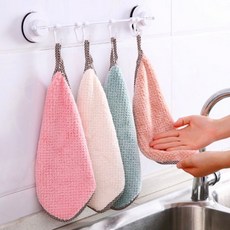 파인 걸이형 타올5장 (24X24cm) 벨벳행주 주방행주, 단품, 1개, 상세페이지 참조