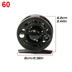 수정 된 낚시 릴 휠 초경량 전 스풀 스피닝 아이스 낚시 릴 비율 1:1 지깅 플라이 낚시 릴 핸들 Pesca, 기본