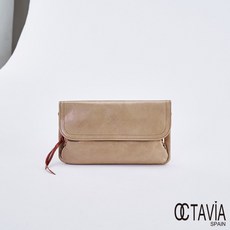 OCTAVIA 8 真皮大口氣油蠟牛皮口金長夾