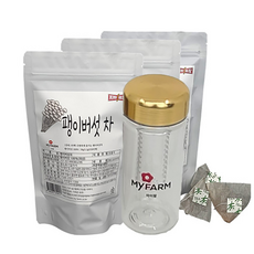 지방출장 팽이버섯차 100% 국내산 90티백 트라이탄보틀 무료증정, 팽이버섯차 30티백, 1개, 1.2g