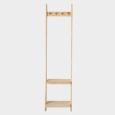 掛衣架 衣帽架 衣架 北歐風衣帽架小戶型衣架落地家用玄關簡約現代日式臥室掛衣架木質, 小號40cm寬 靠牆掛衣架