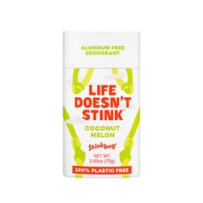 Stinkbug LIFE DOESN'T STINK 椰子哈密瓜 無鋁體香膏, 2.65oz (75g), 1個, 2.65oz (75g)