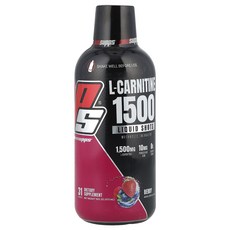 ProSupps l-카르니틴 1500 리퀴드 샷 베리 473ml, 3개