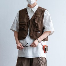 【機能潮流】工裝馬甲 衝鋒馬甲 坎肩背心 無袖外套 機能馬甲 短款設計 多口袋 防水耐磨 城市通勤 戶外機能風穿搭