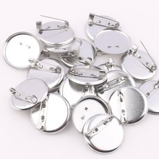 Joeunmall [100개] 원형 브로치핀 코사지핀 부자재, 실버29mm, 100개