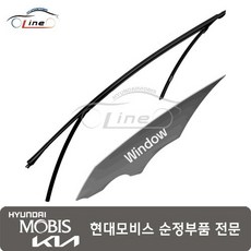 런리어 도어 윈도우 글래스 좌측 (835303X000), 1개