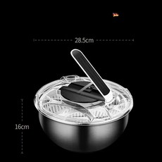 믹싱볼채칼 채칼볼세트 믹싱볼채칼세트 세트 채칼세트 믹싱볼채칼야채탈수기, 수동 과일 야채 탈수기, 기본 색상