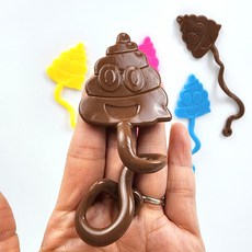 [무료배송/당일배송] 칼라 찐득이 똥 응가 말랑이 장난감 찐득이 끈끈이 [엘리빅마켓], 1개