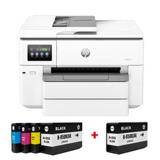 HP 오피스젯프로 9730 A3잉크젯복합기 호환잉크 1SET 검정1개 추가 HP7740후속모델