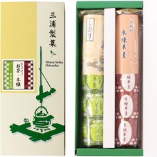 양갱 주식회사 미우라 제과 세트 차 밤 유자 3개봉지 포장, 차 1병, 본연 1병