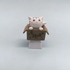 귀여운 고양이 키캡으로 키보드를 맞춤 설정하세요 - PBT Axis Cherry MX Artisan Anime Pink Kawaii 액세, 02 NO.1