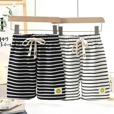 【Arbea】兒童短褲五分褲夏季新款褲子條紋短褲沙灘褲休閒家居褲【C78】