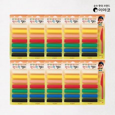 [오피스온] 이야코 만지락 칼라유토 7색 (7색곡물점토+조각칼), 7색세트, 10개