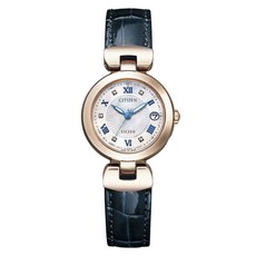 CITIZEN Happy Flight系列Exceed Eco Drive電波女款皮革手錶 ES9424-06A