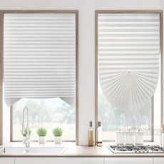 부착형 셀프 암막 블라인드 화이트 90x150cm 접이식블라인드