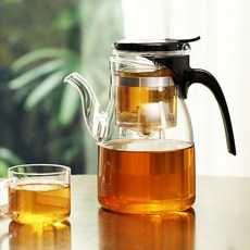 사마도요 내열유리 주전자형 티포트 B04 900ml, 혼합색상