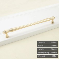 현대적인 아연 실버 서랍 손잡이 가구 하드웨어 주방 캐비닛 프랑스 레트로 골드 풀 핸들, 색상: 12. 6163-192-Gold, 1개